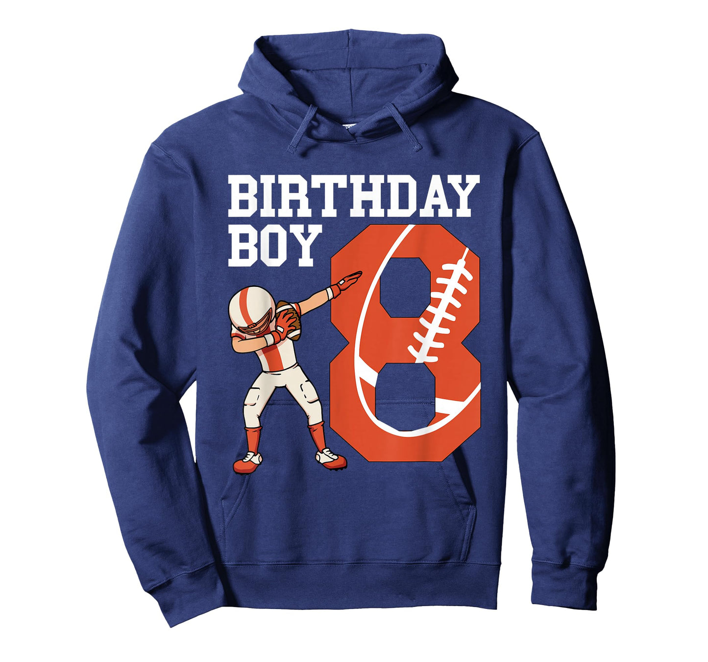 8 Years Old Boy Football Player 8th Football Birthday Boys T-Shirt