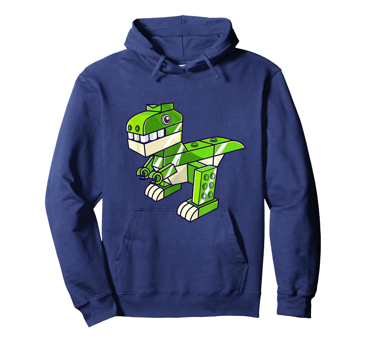 Dinosaur T Rex Master Builder Building Blocks Boys Kids T-Shirt