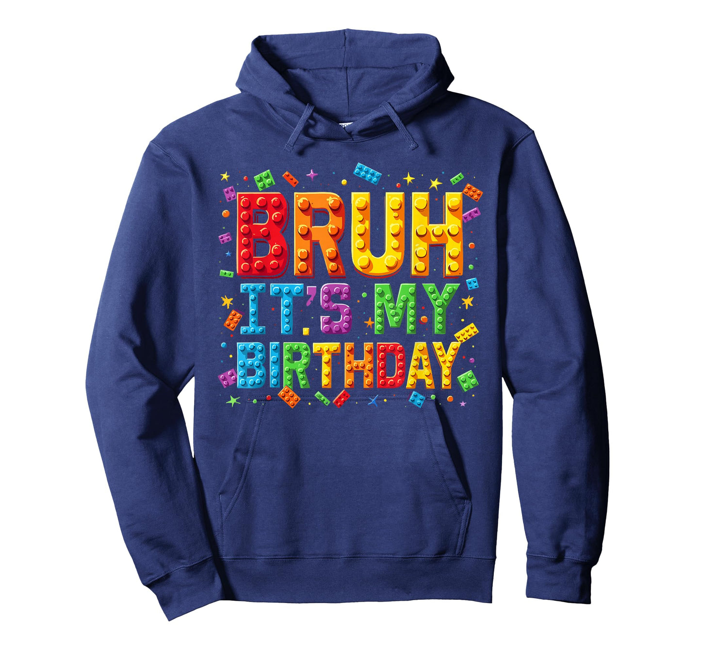 Master Builder Building Blocks Kids Bruh It's My Birthday T-Shirt