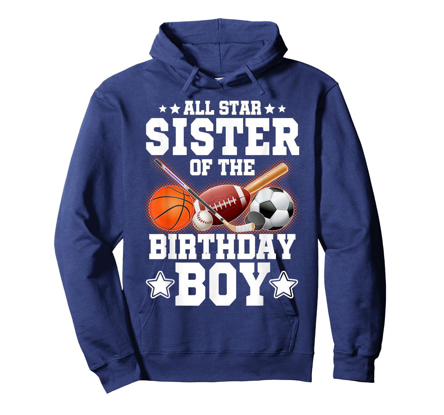 All Star Sister Of The Birthday Boy Basketball Soccer Sport T-Shirt