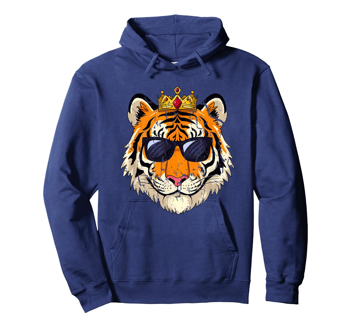 Tiger King Crown Sunglasses Pajama Birthday Zoo Costume Kids T-Shirt