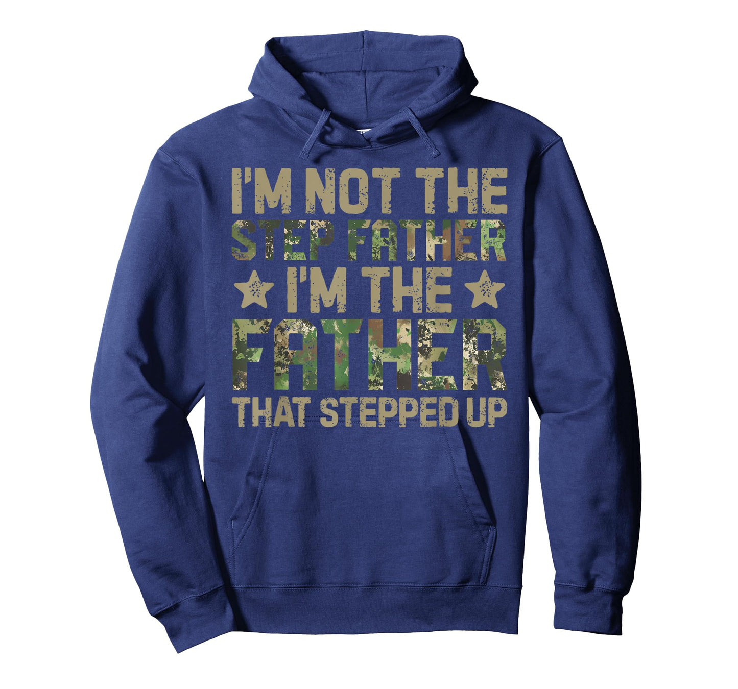Stepped Up Dad Shirt - Dad Who Stepped Up American Camo Flag T-Shirt