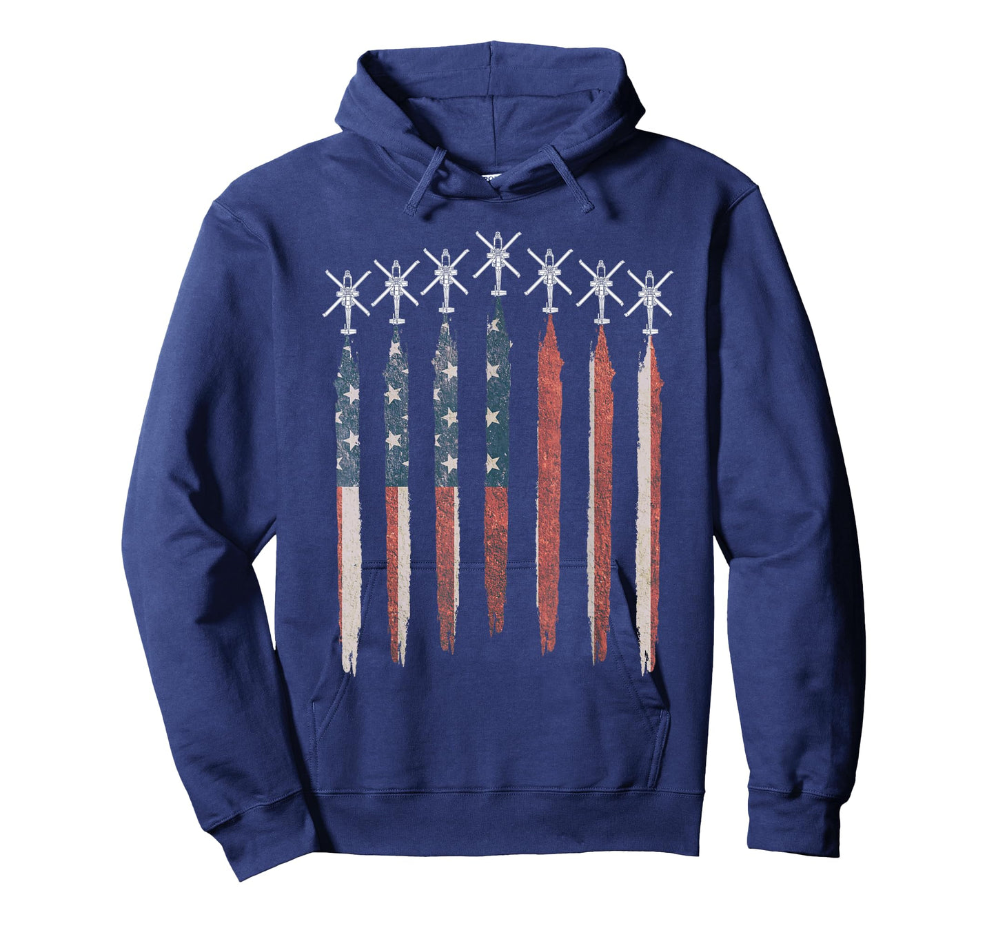 AH64 Apache Helicopter American Flag Apache Squadron T-Shirt