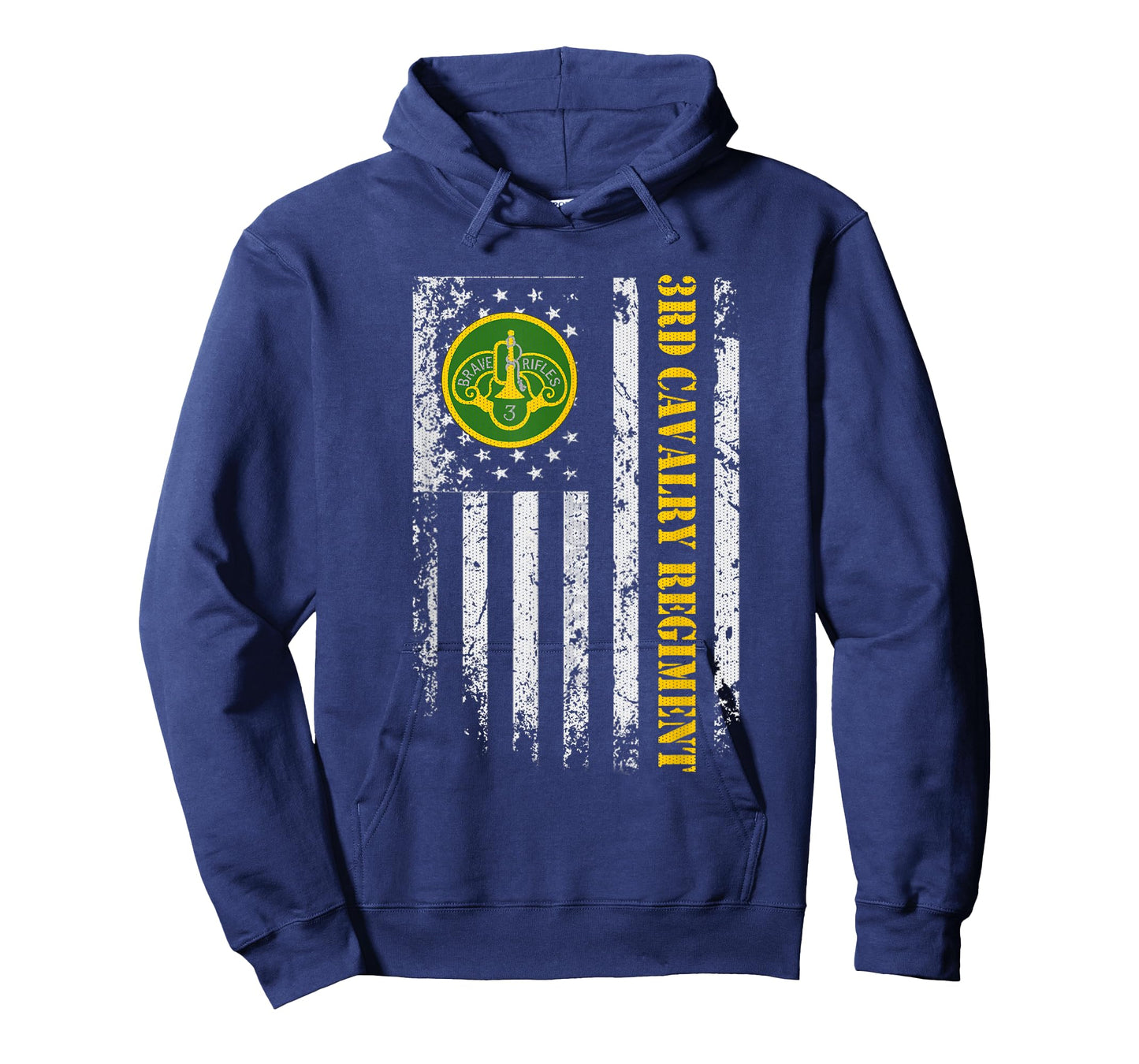 3rd Armored Cavalry Regiment Veteran Vintage Flag Patriotic T-Shirt