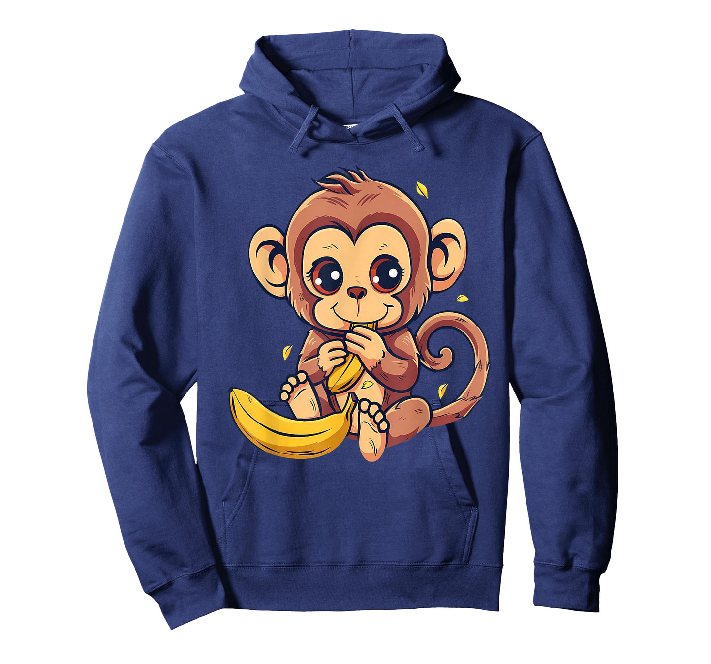 Banana Monkey Cute Monkey Wildlife Animal Art Drawing T-Shirt