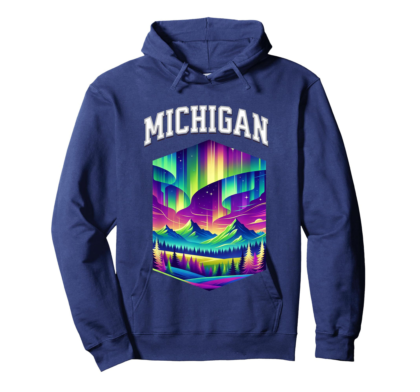 Michigan Aurora Borealis Northern Lights Vacation Souvenir T-Shirt