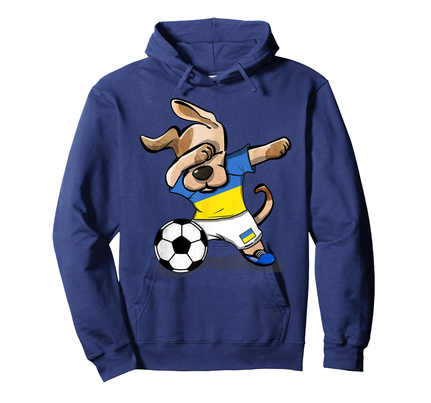 Dabbing Dog Ukraine Soccer Fans Jersey Ukrainian Football T-Shirt