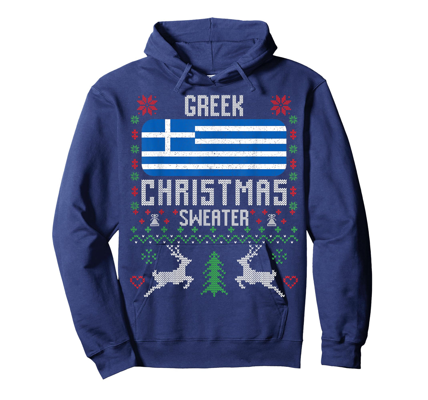 Greece Flag Greek Christmas Sweater T-Shirt