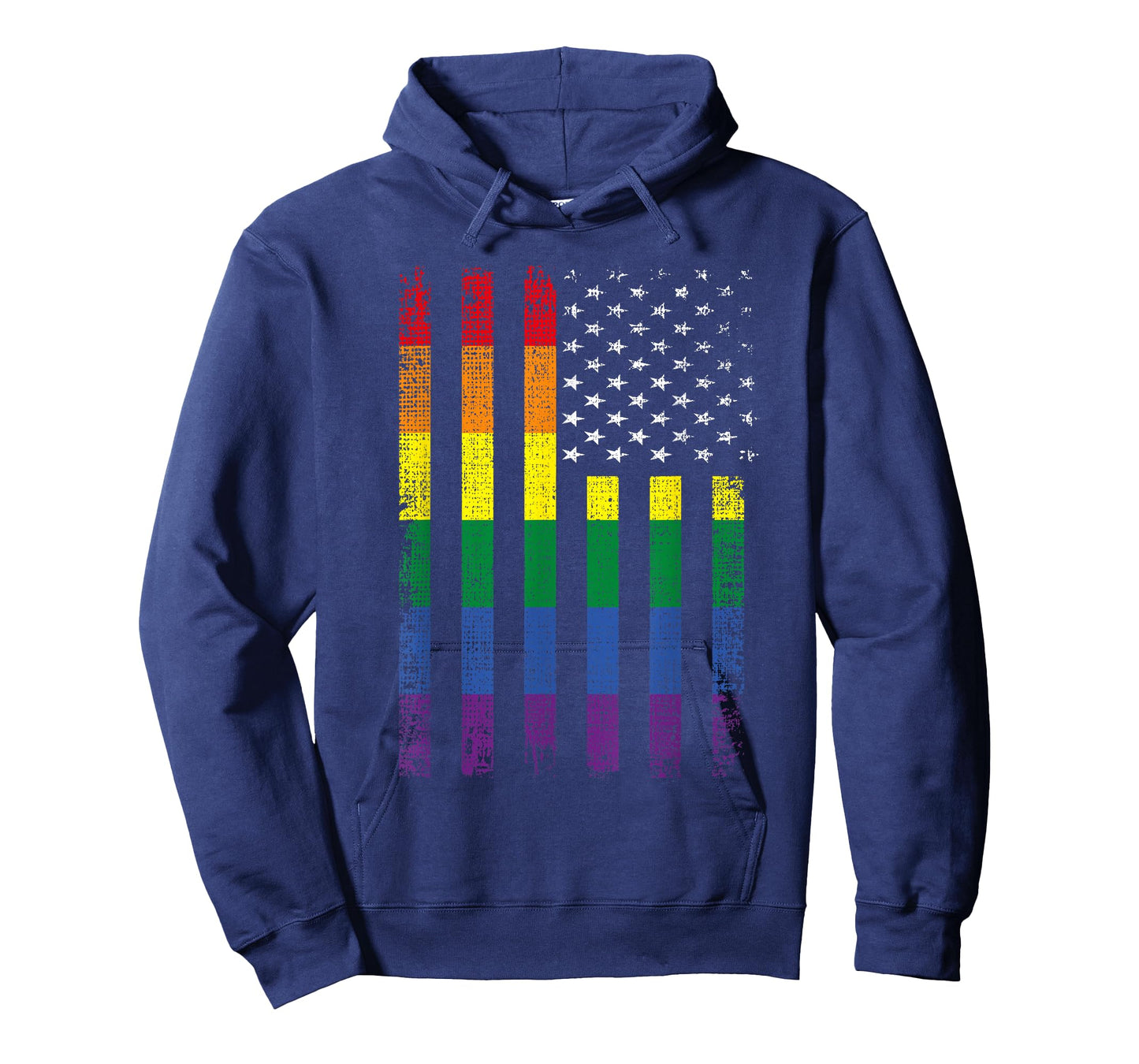 Gay Pride American Flag LGBT Support LGBTQ Lesbian T-Shirt for Women Kids Men