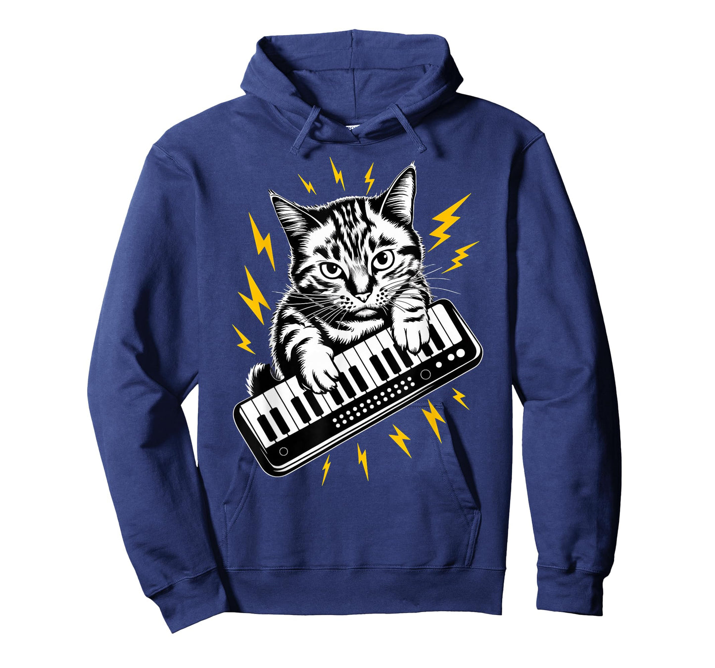 Rockstar Keyboardist Cat on Cat Keyboard T-Shirt