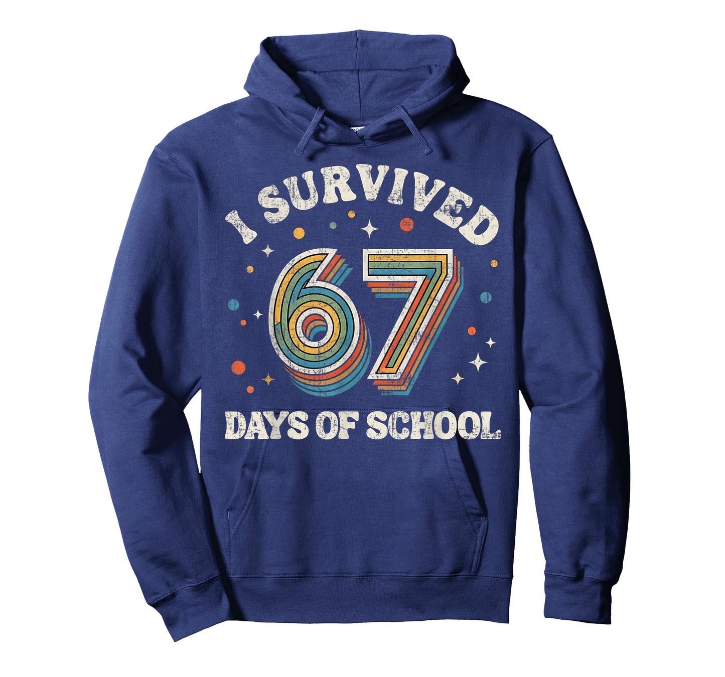Vintage I Survived 67 Days of School Teachers Students T-Shirt