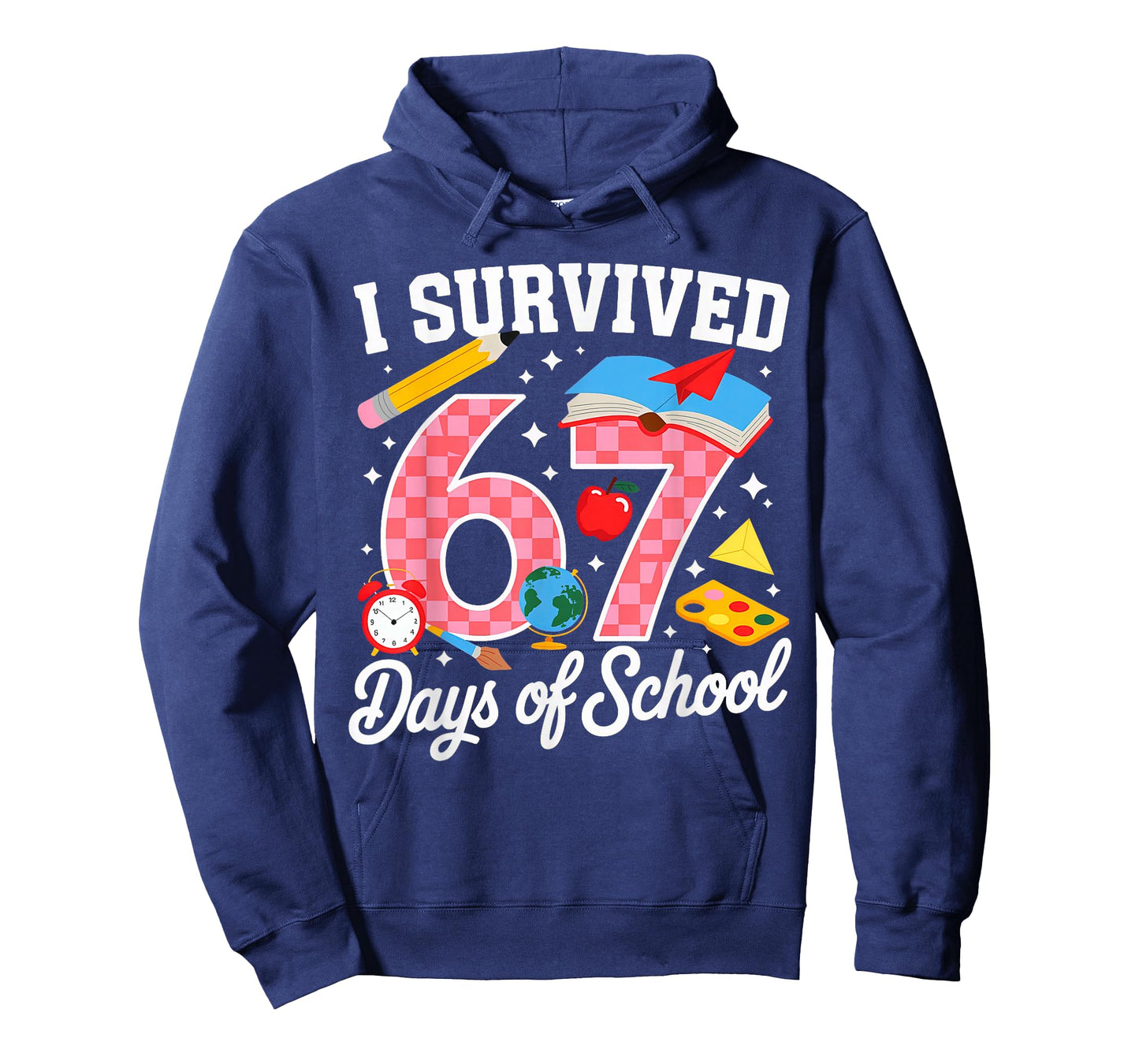 I Survived 67 Days of School 67 Teachers Students 67 Meme T-Shirt