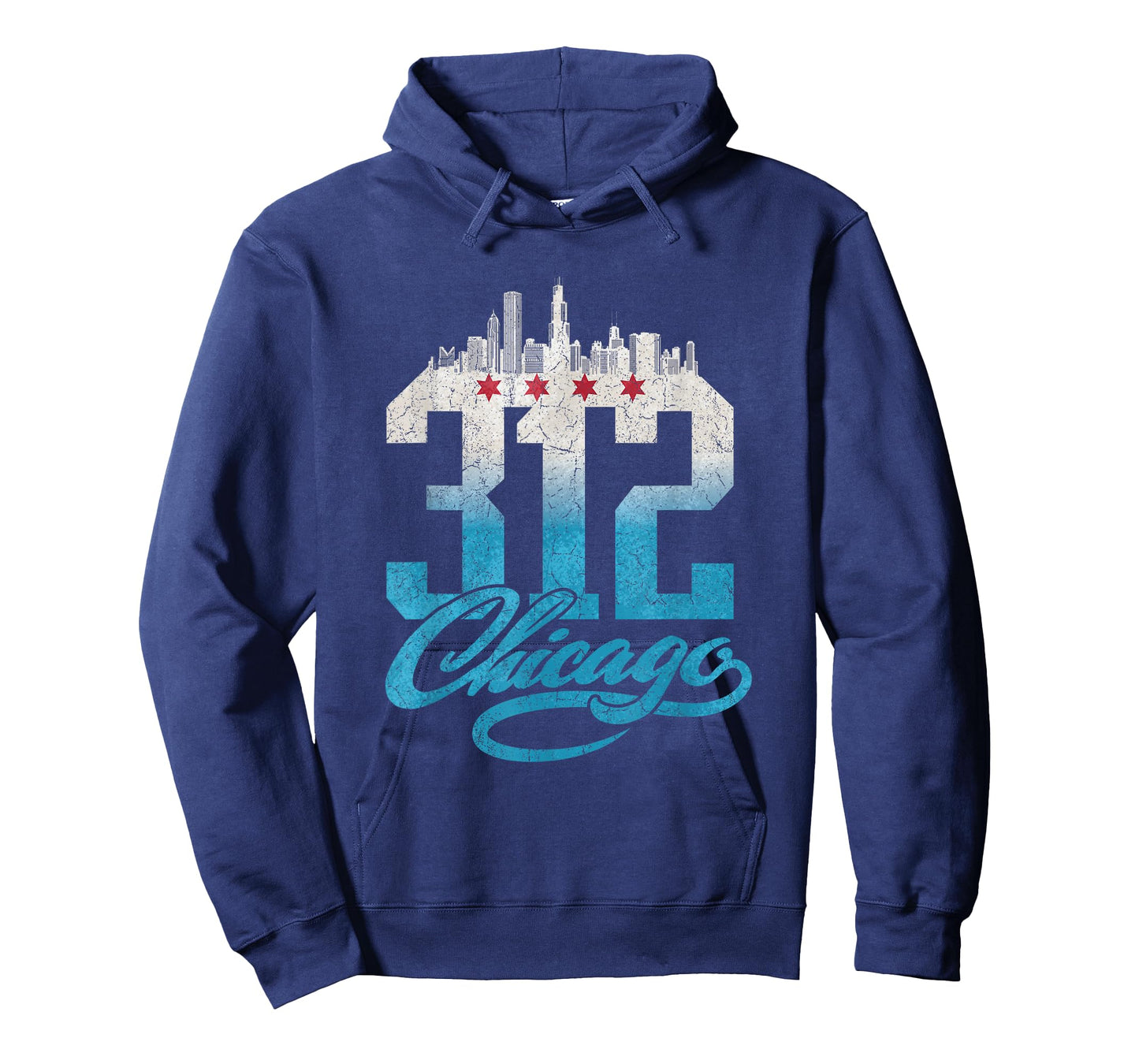 Chicago City Flag T-shirt Illinois Windy City Retro USA Tee T-Shirt