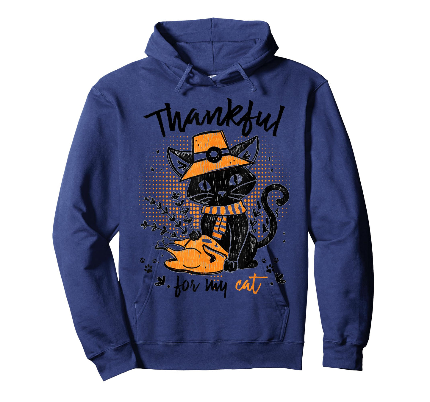 Thankful For My Cat Thanksgiving Cat Lover Gift T-Shirt