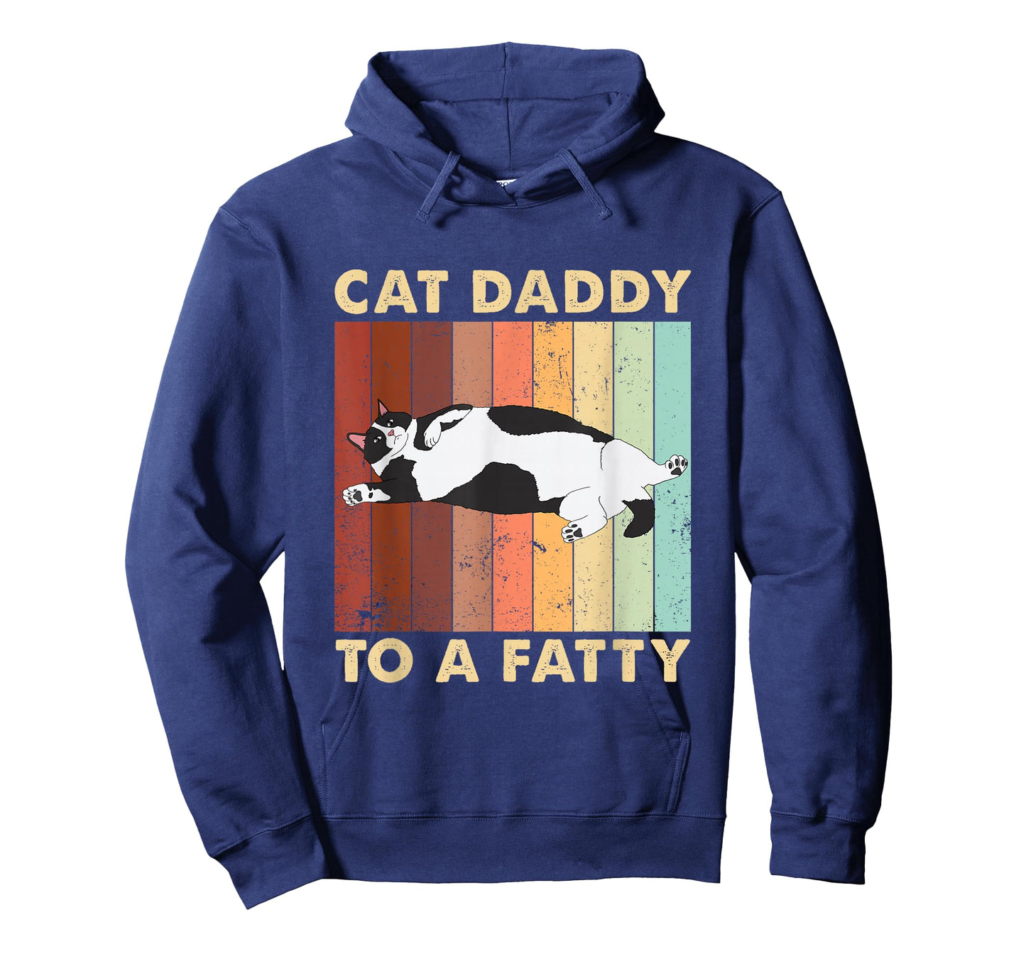Retro Fat Chonk Dad Tee Funny Cat Daddy to A Fatty T-Shirt