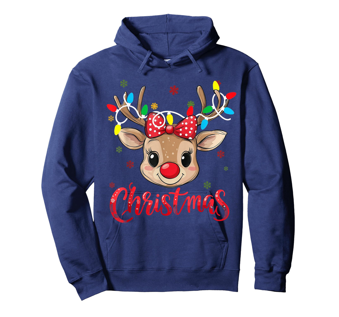 Christmas Cute Reindeer Christmas Kids Funny Deer Girl Xmas T-Shirt