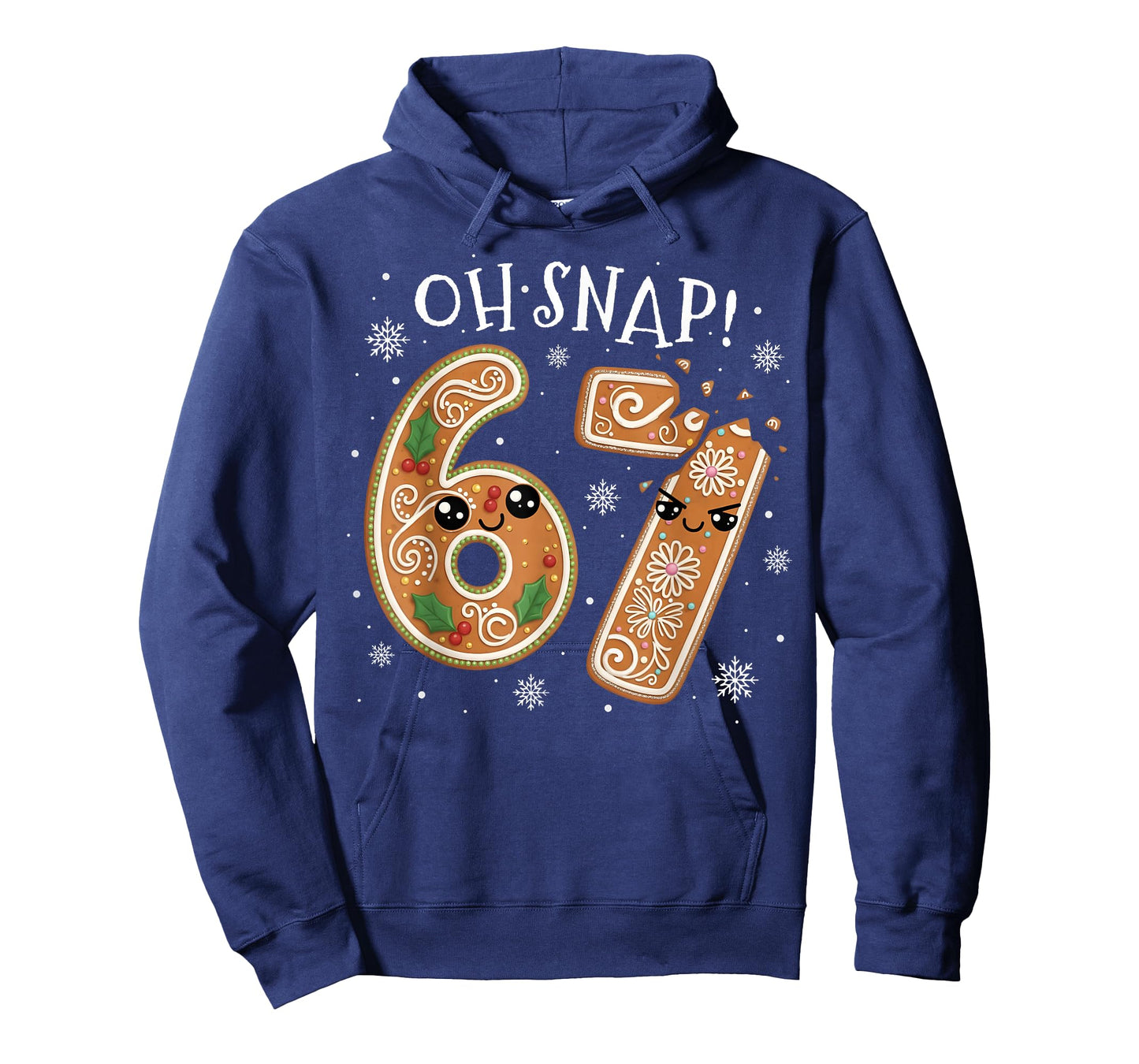 Christmas 67 Oh Snap Gingerbread Man Funny 6 7 Meme Xmas T-Shirt