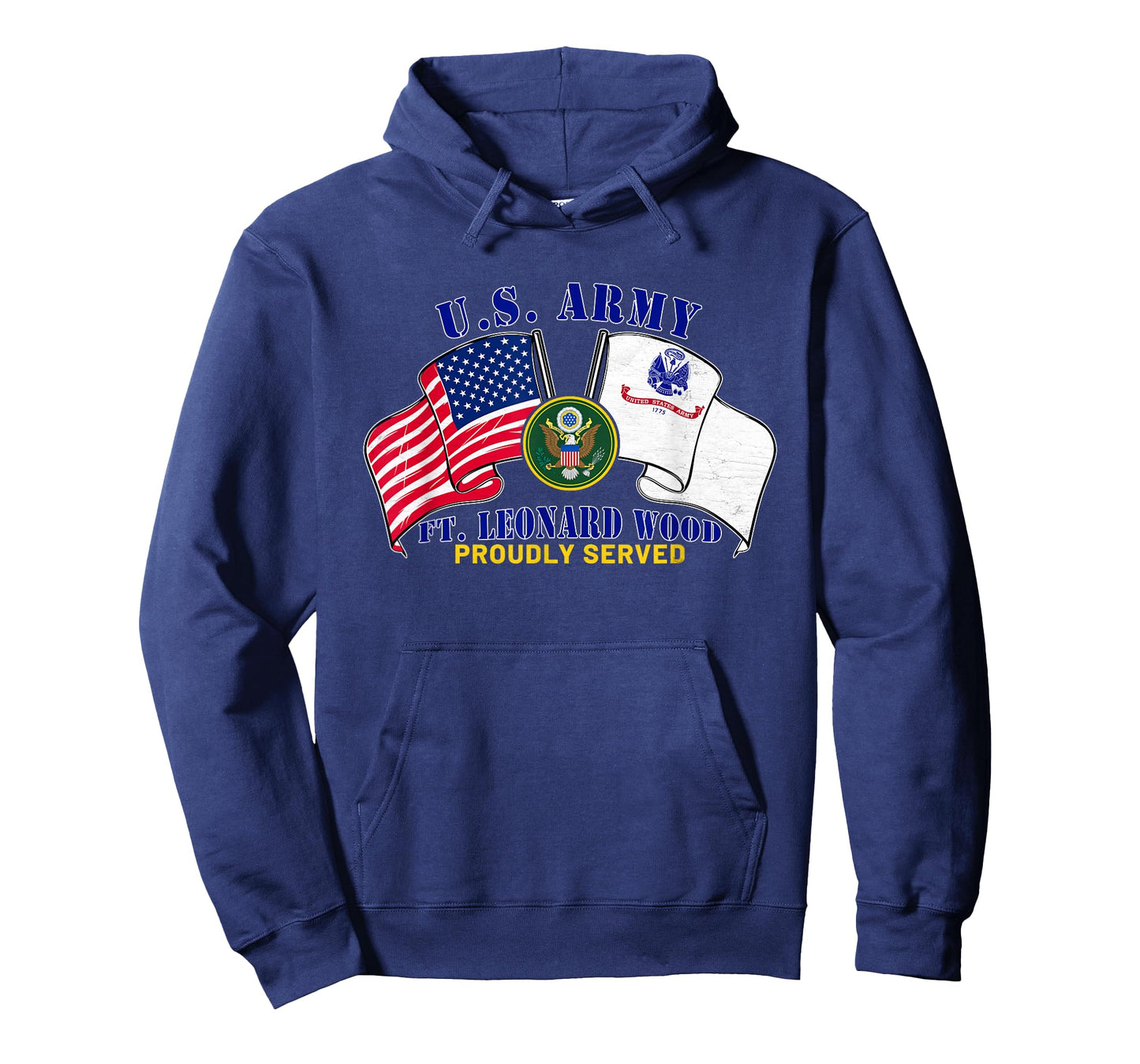 Fort Leonard Wood Missouri Mo Us Army Base American Flag T-Shirt for Women Men