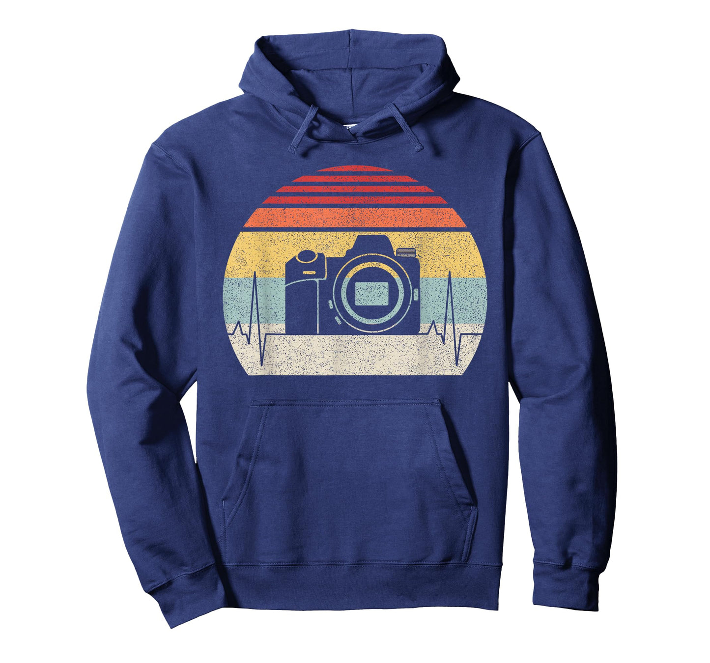 Vintage Retro Camera Photography Heartbeat T-Shirt