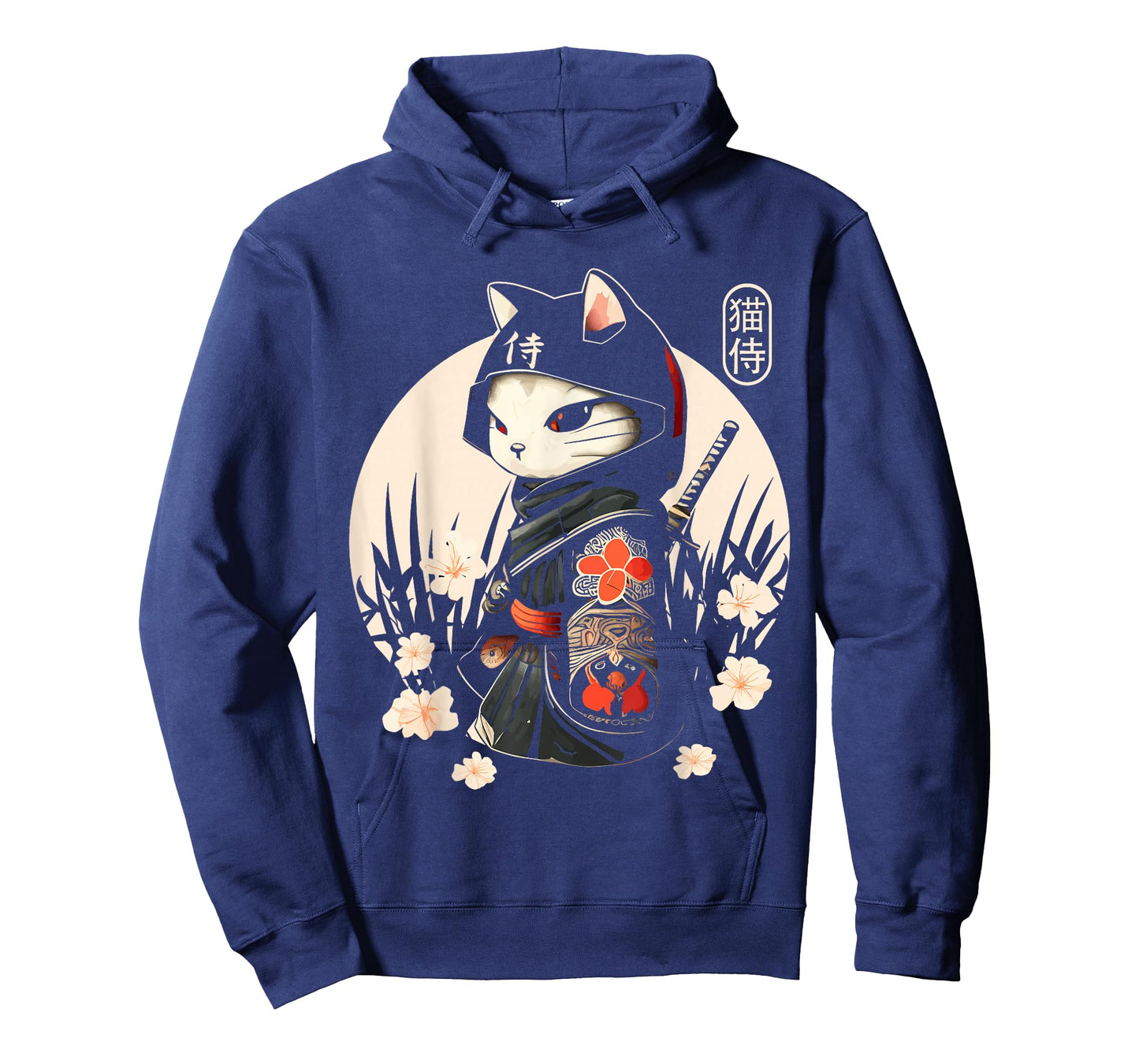 Japanese Samurai Cat Tattoo, Kawaii Ninja Cat T-Shirt