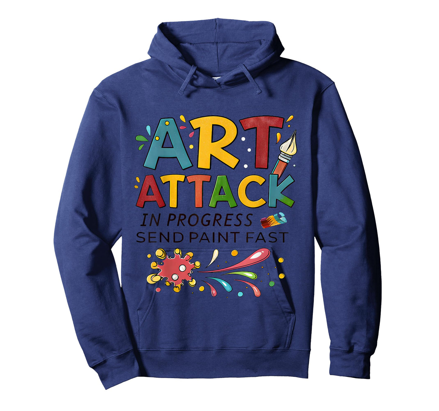 Art Attack in Progress Funny Artist Paint Tee T-Shirt
