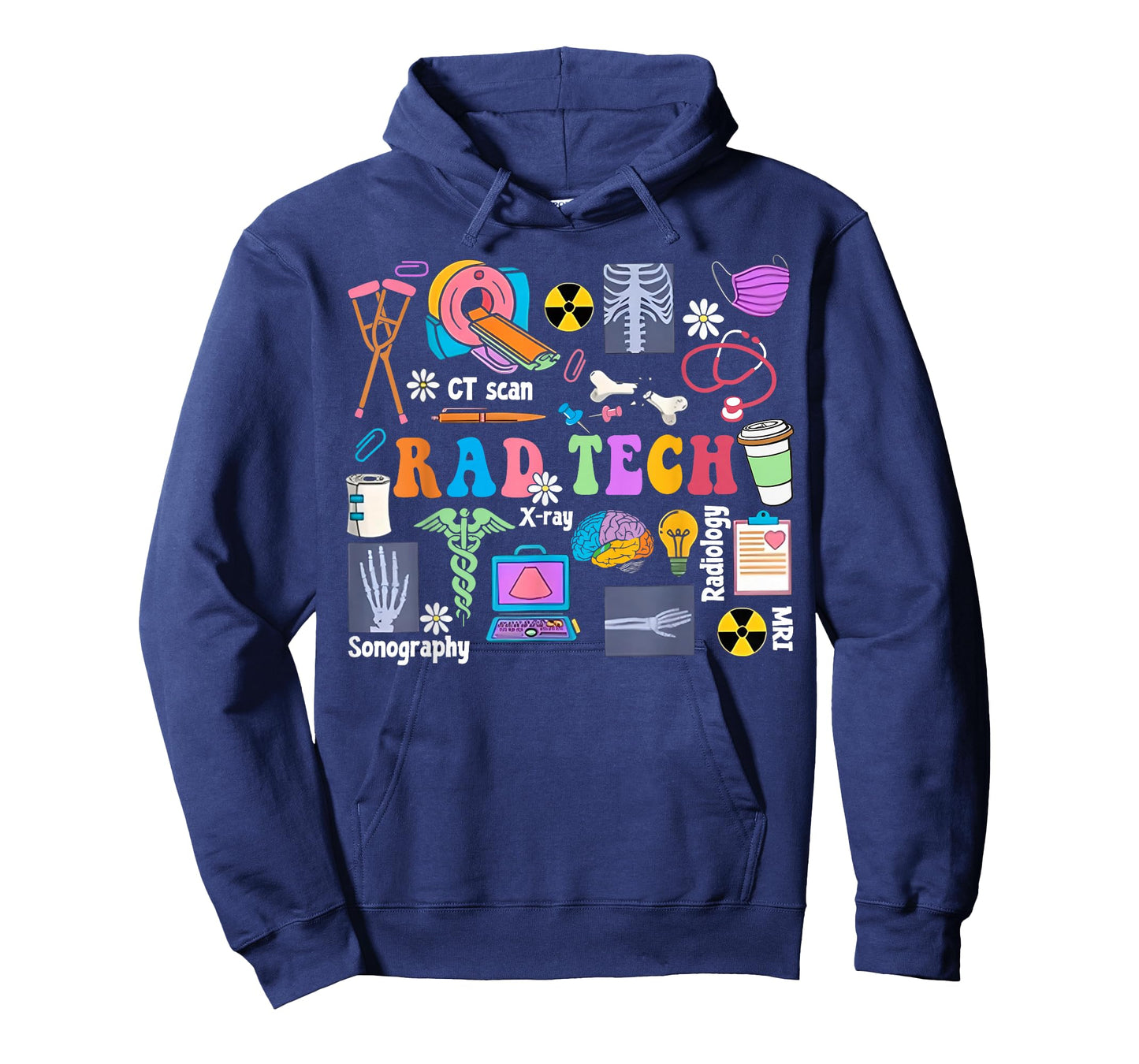 Cute Rad Tech Retro Groovy Radiology Technician X-Ray Tech T-Shirt