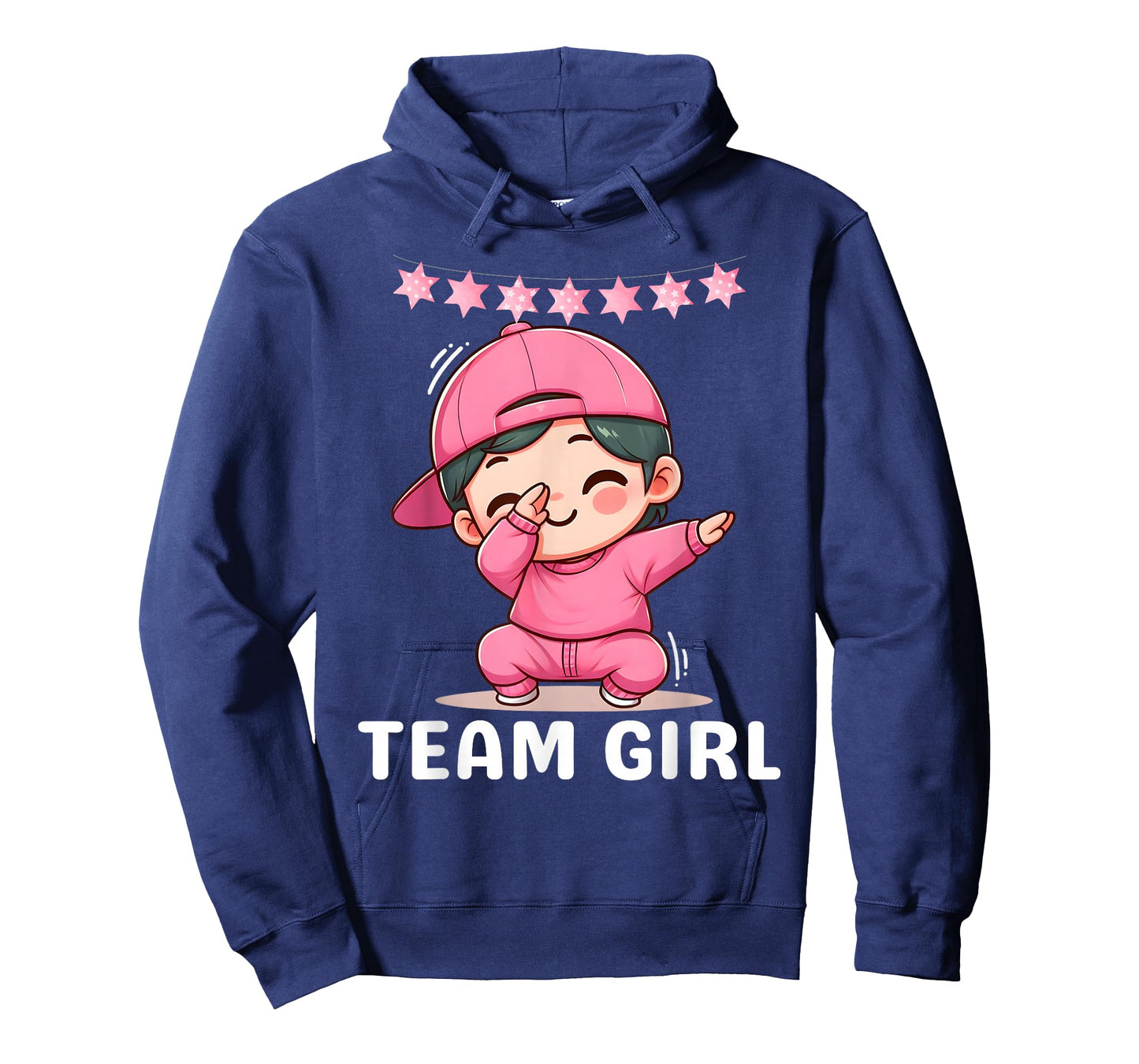 Gender Reveal Party Team Girl Dabbing Cute Baby Pink Teams T-Shirt