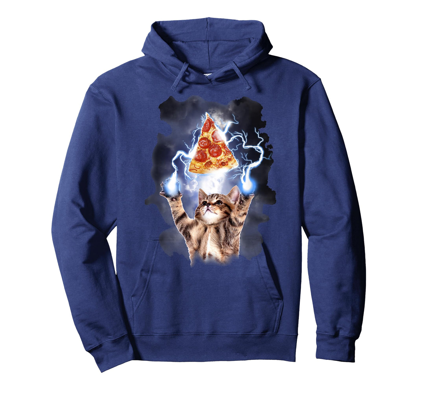 Lightning Pizza Cat T-Shirt