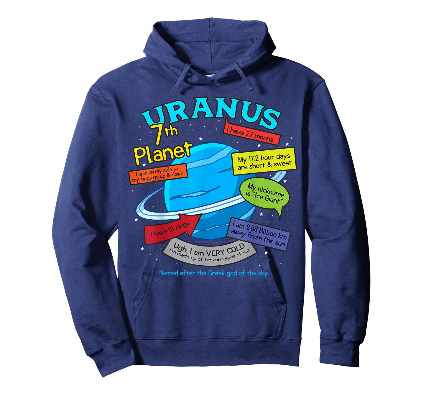 Teaching, learning, about space - Uranus, plan T-Shirt