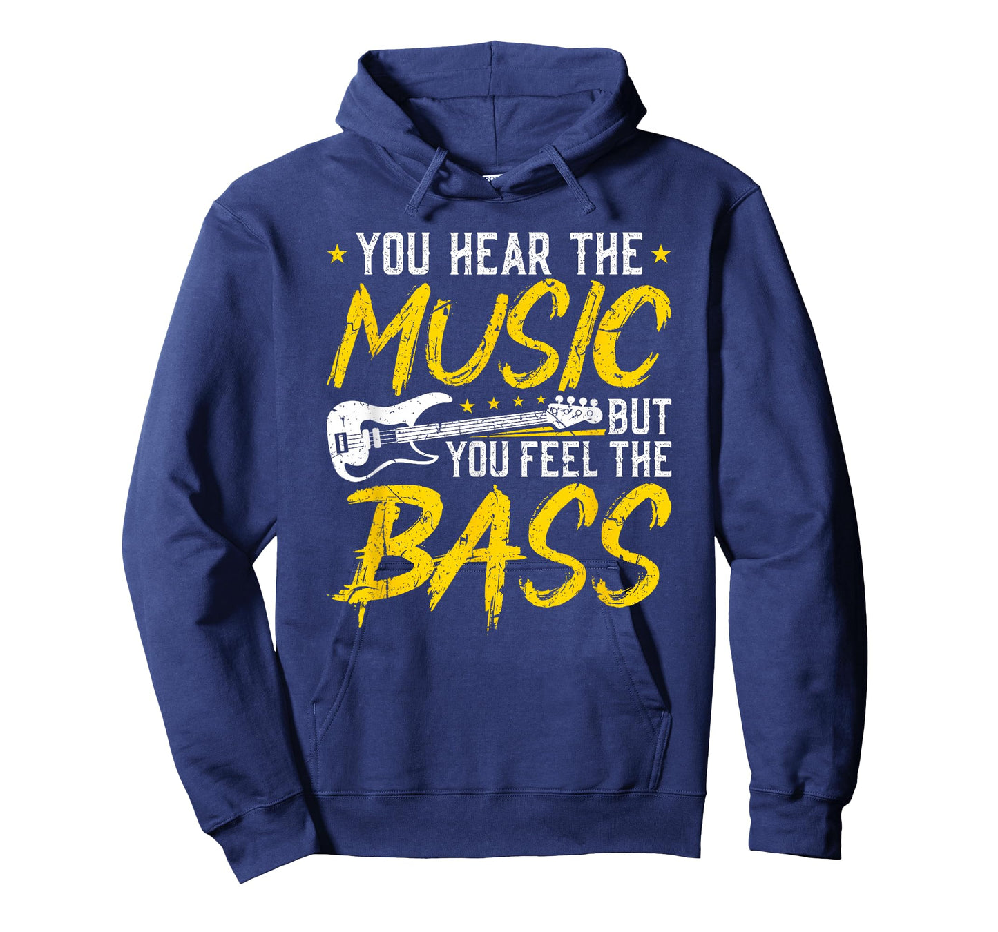 You Hear The Music But You Feel The Bass Vintage Bass Guitar T-Shirt
