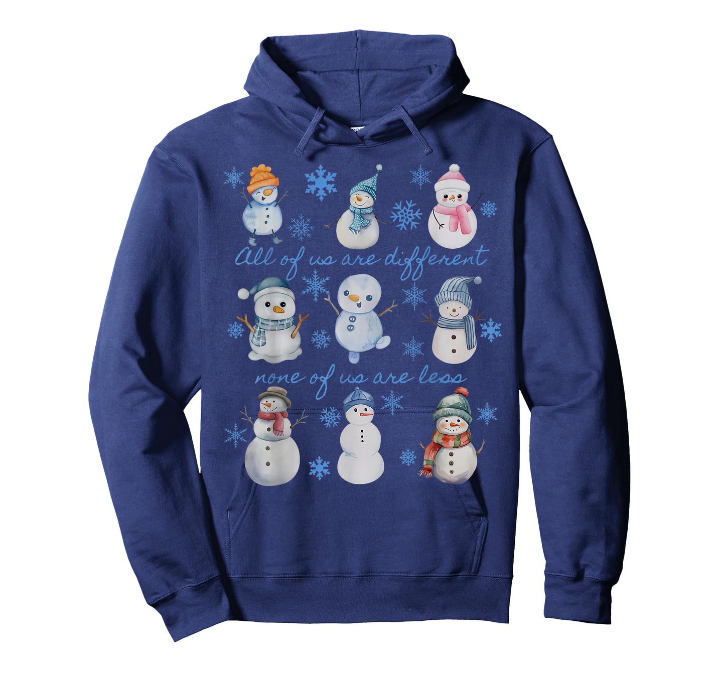 Winter Snowman Neurodivergent Christmas Autism Inclusion T-Shirt