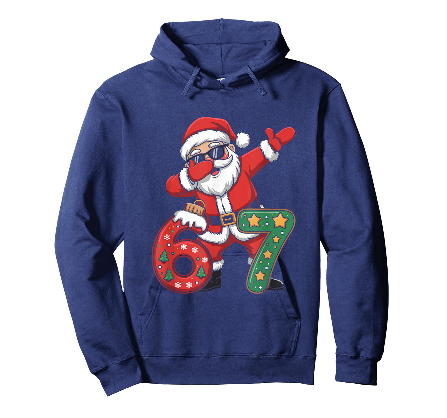 Funny Six Seven 6 7 Meme Santa Dab Christmas Dabbing T-Shirt
