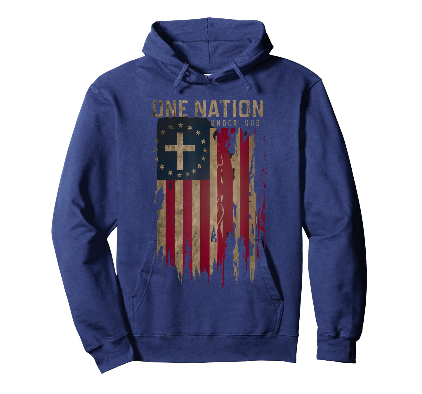 One Nation Under God Patriotic American Flag T-Shirt