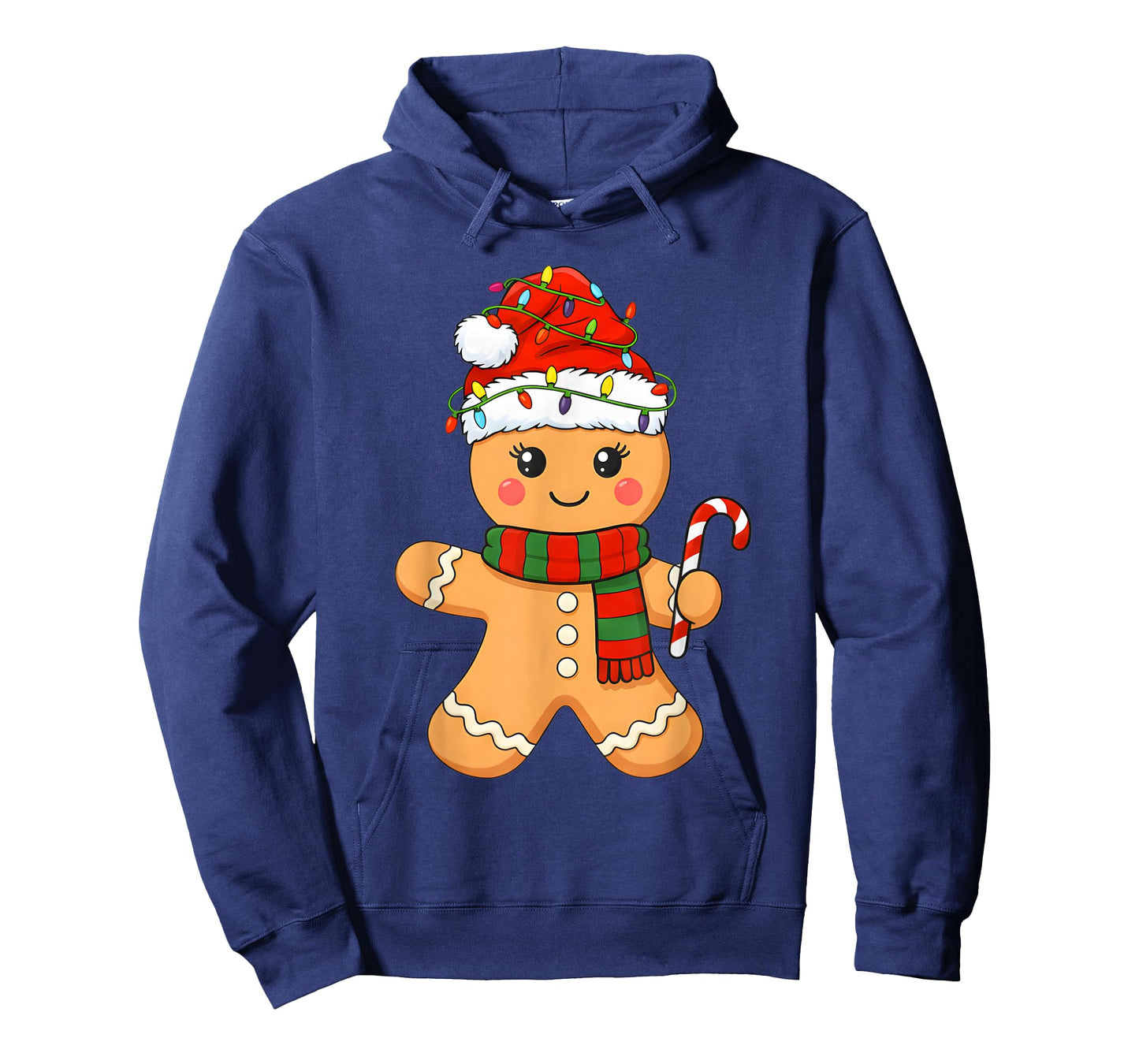 Christmas Baking Gingerbread Man Santa Lights Xmas T-Shirt