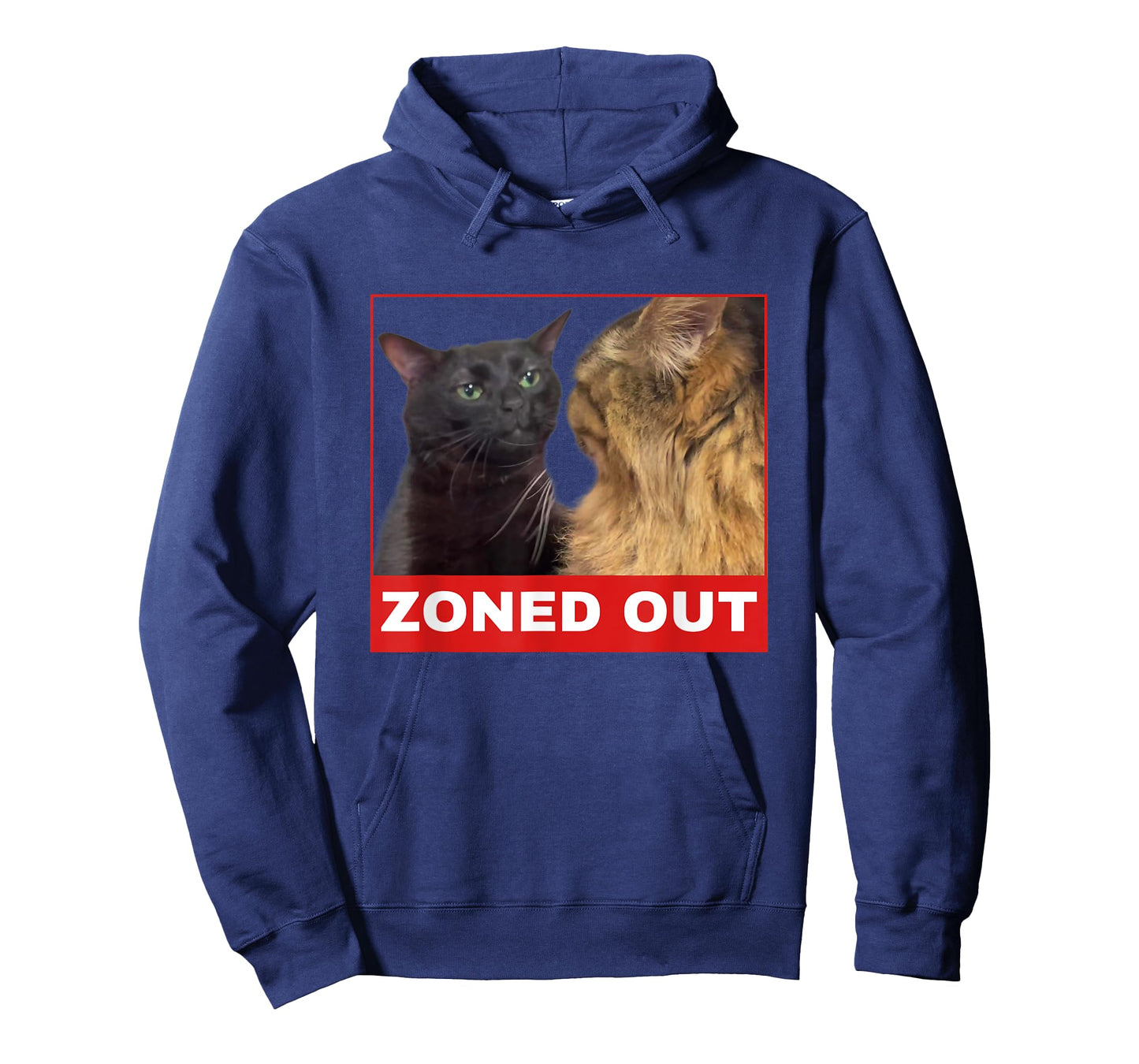 Black Cat Zoning Out , funny cat zoning meme T-Shirt for Men Women Girls Kids