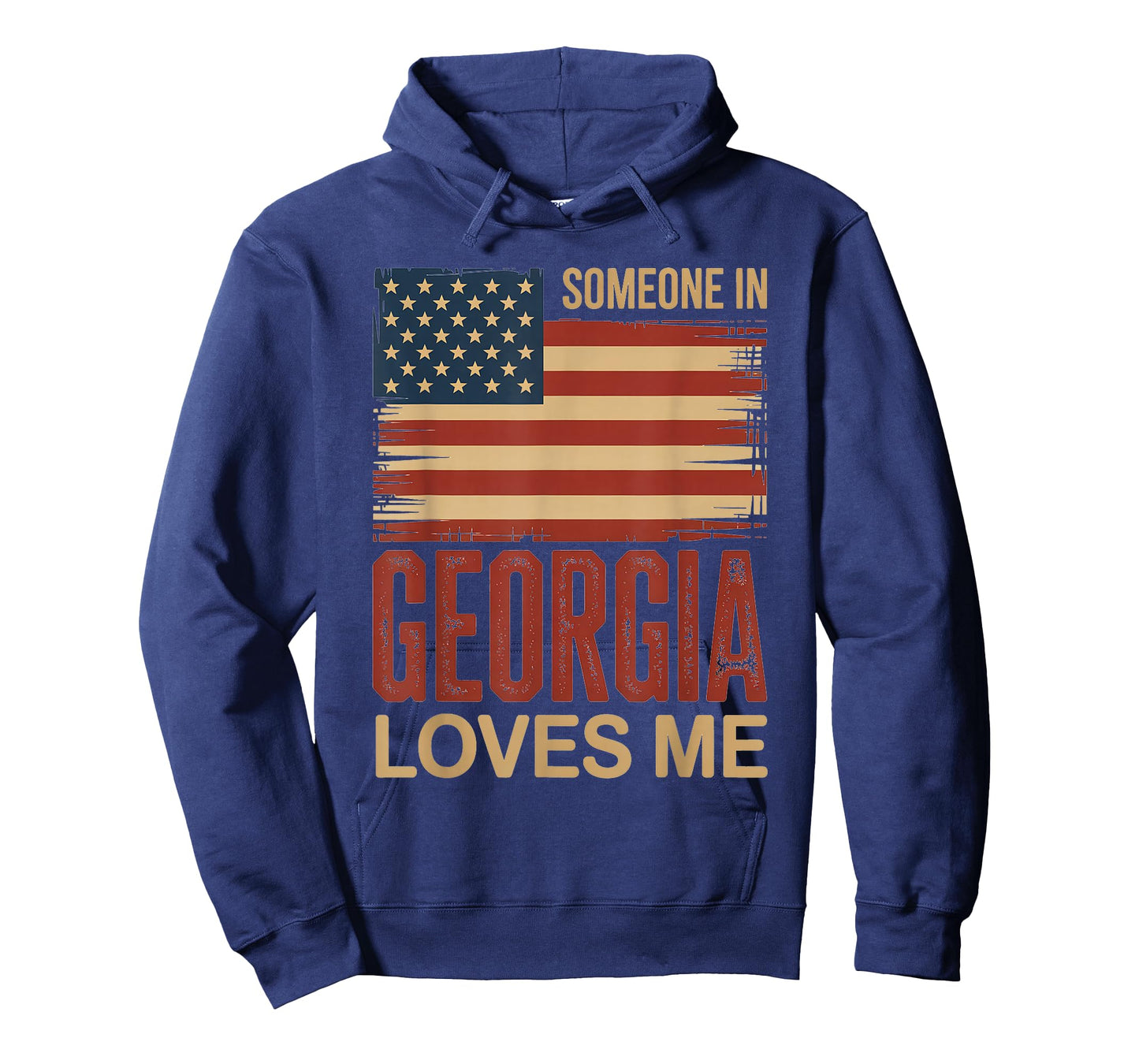 Someone in Georgia Loves Me US Flag T-Shirt