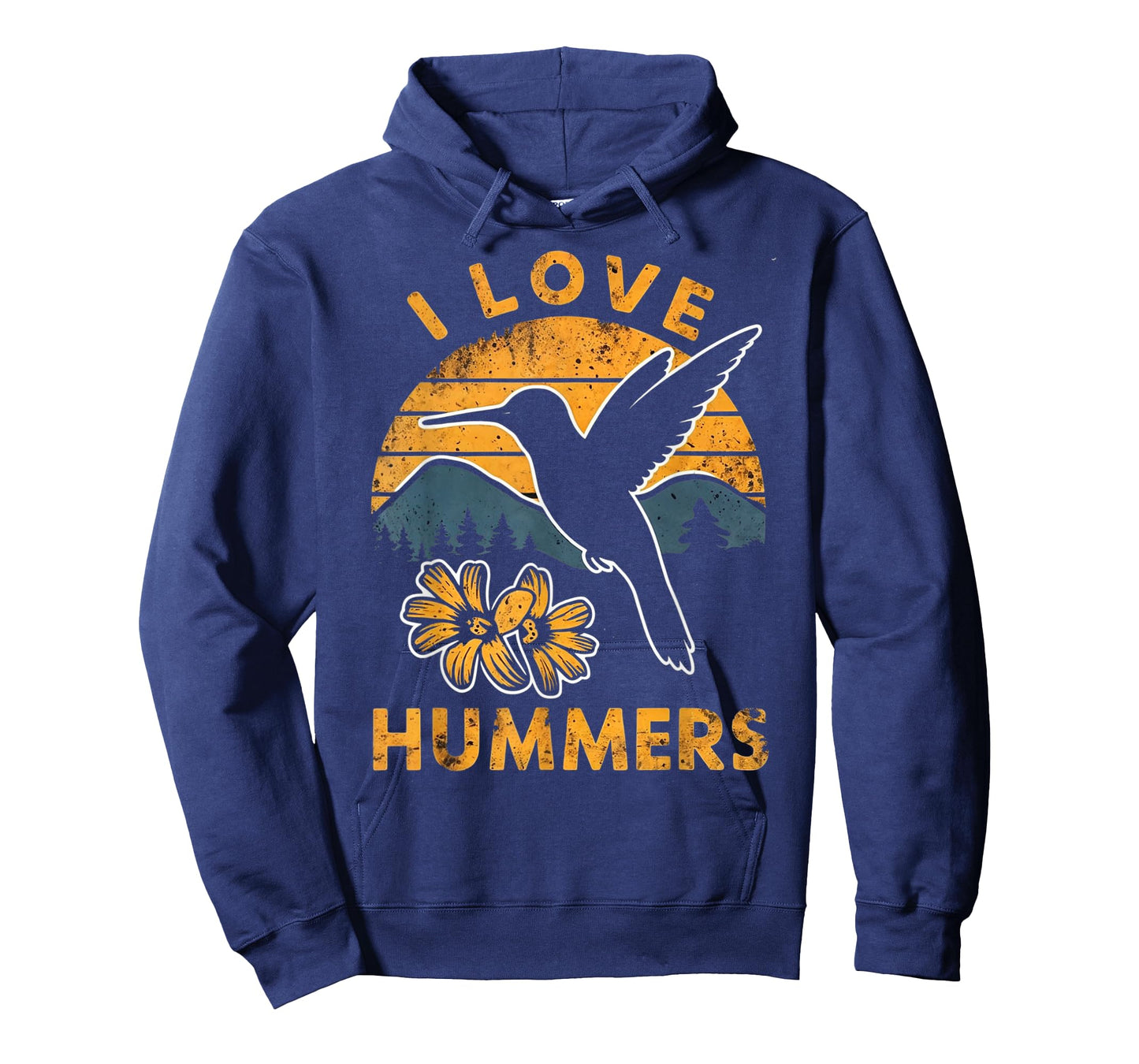 I Love Hummers Hummingbird Vintage Sunset T-Shirt