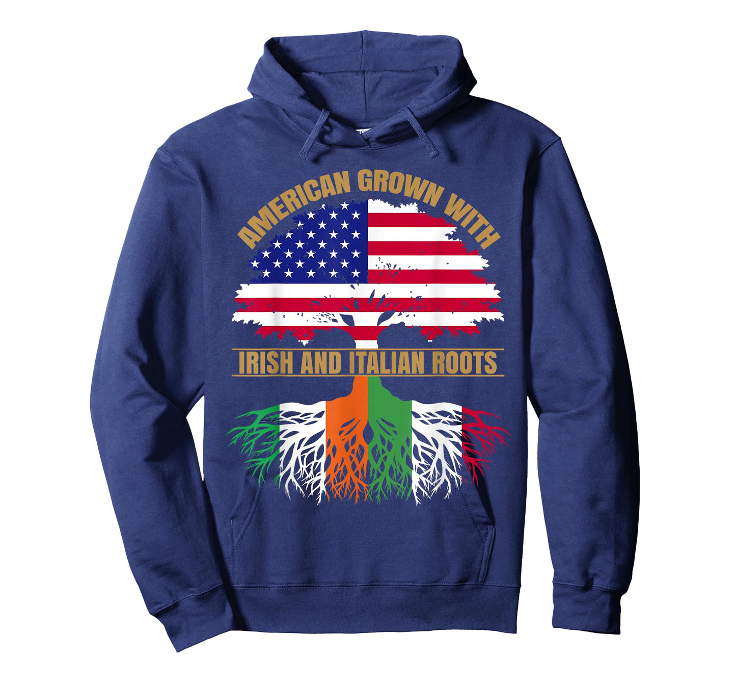 Heritage American Grown with Irish Italian Roots T-Shirt