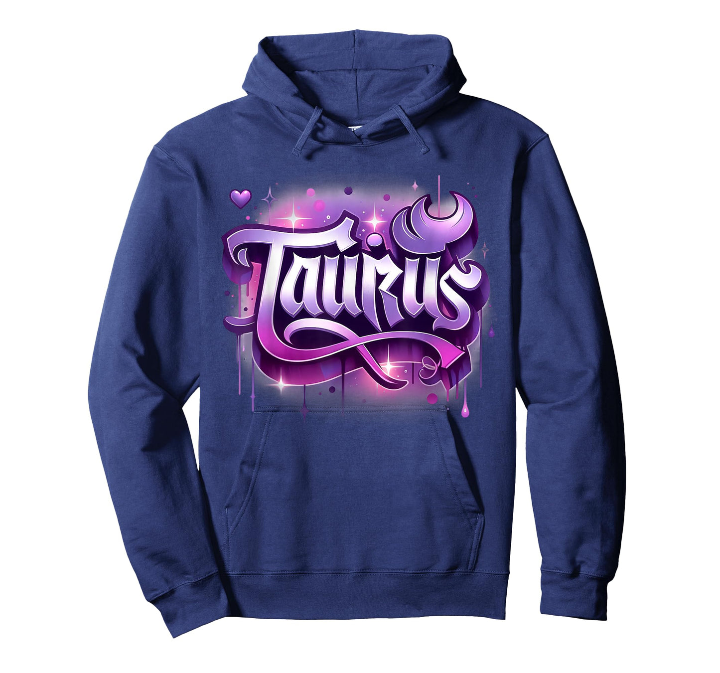 Pink & Purple Taurus Zodiac Star Sign T-Shirt