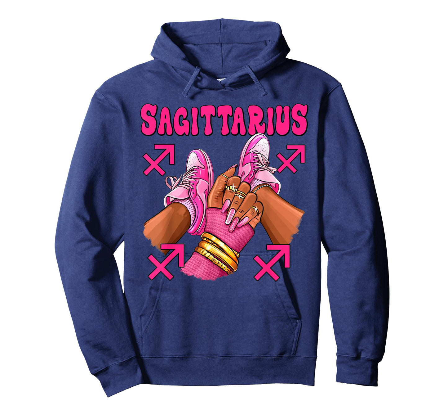 Sagittarius Girl Birthday Queen Shoes Sneakers Zodiac Sign T-Shirt