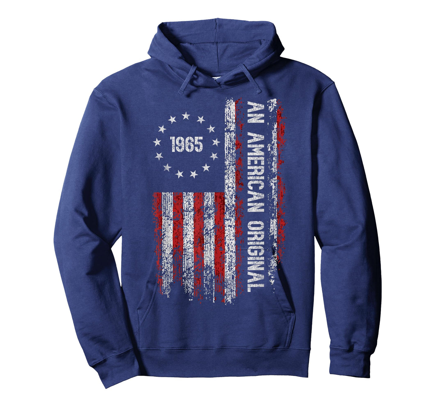 an American Original 1965 Birthday Vintage American Flag T-Shirt