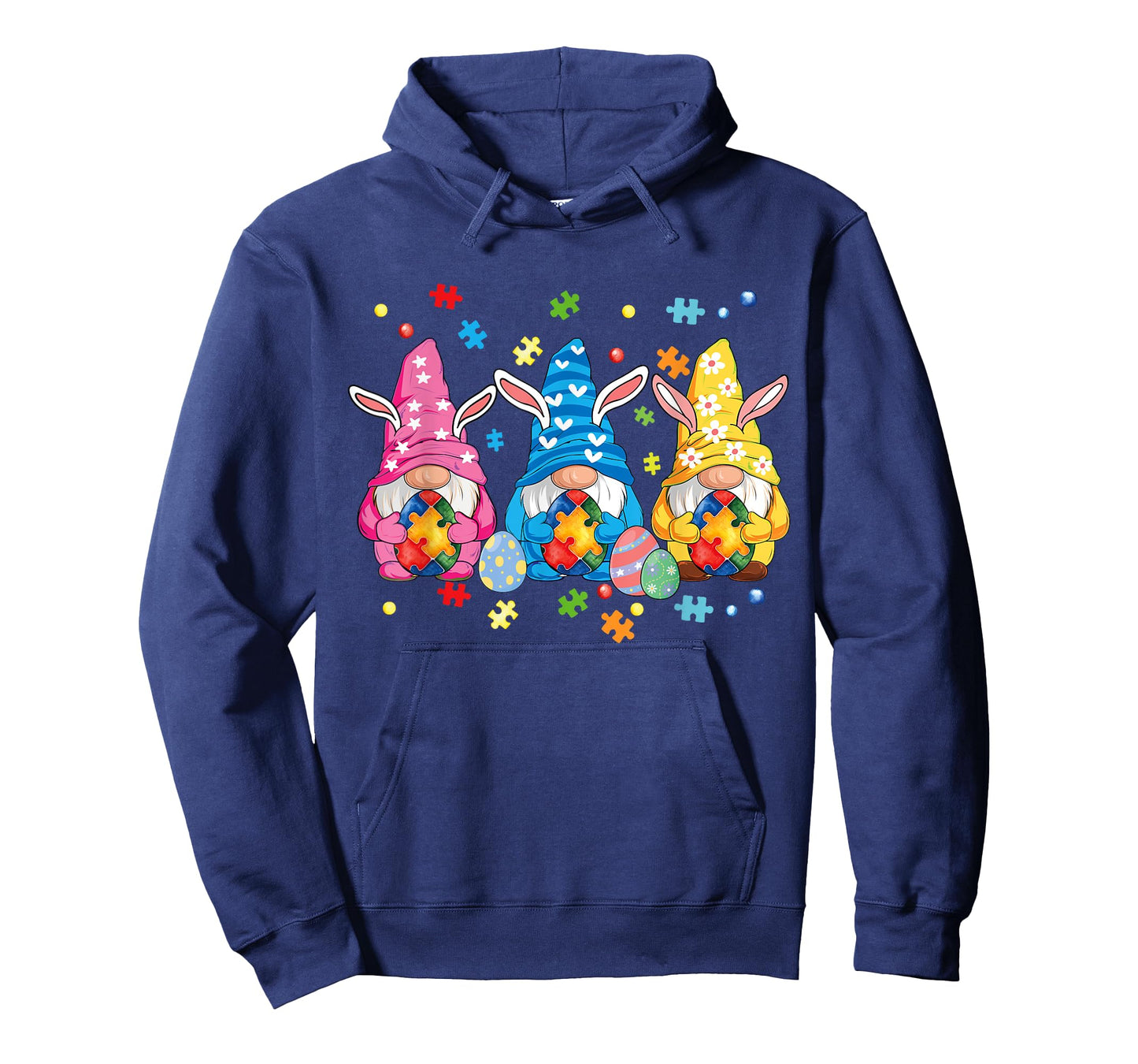 Autism Easter Gnomes Autism Awareness Easter Day Gnomes Egg T-Shirt