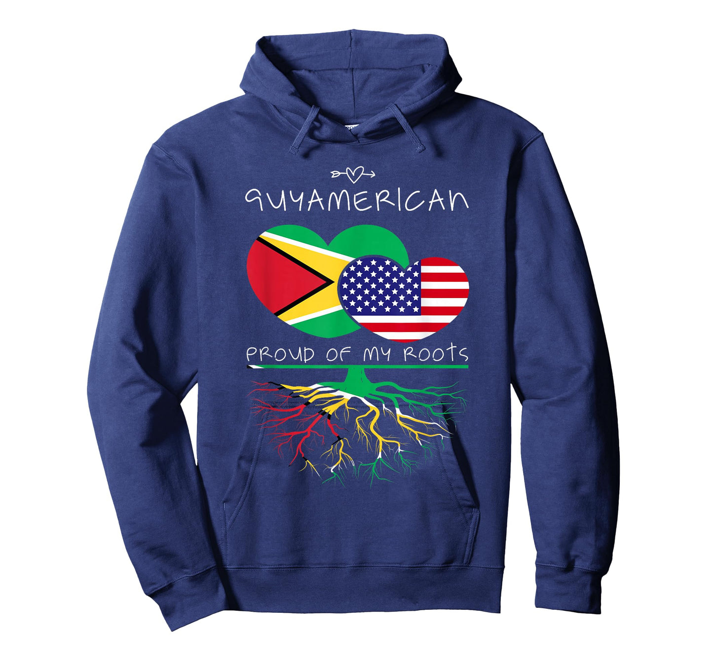 Guyana USA Proud of Both Countries Guyamerican T-Shirt