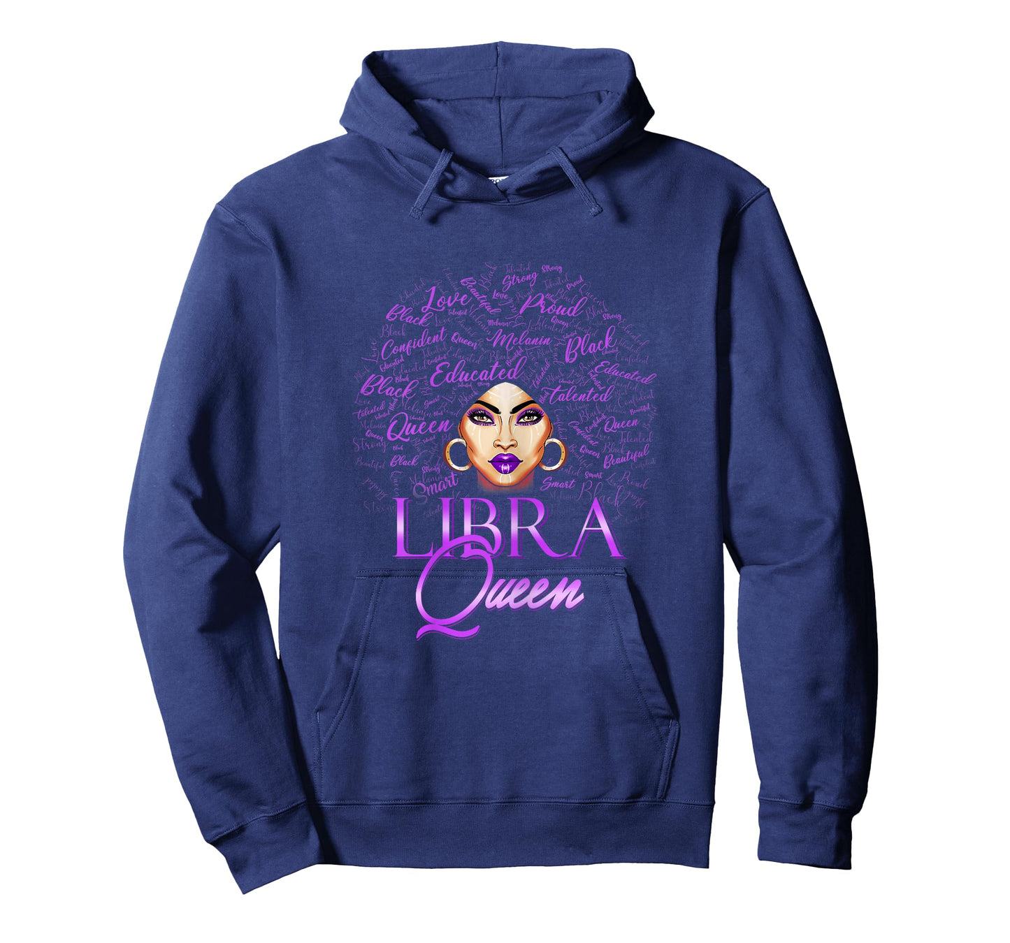 Purple Libra Queen Woman Lady September Womens Birthday T-Shirt
