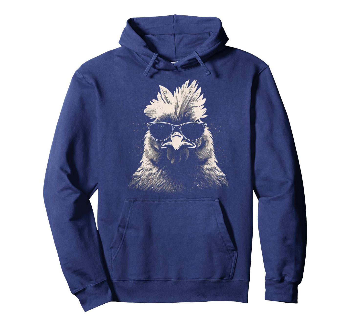 Cool Chicken With Sunglasses Sketch Punk Stencil Rooster T-Shirt