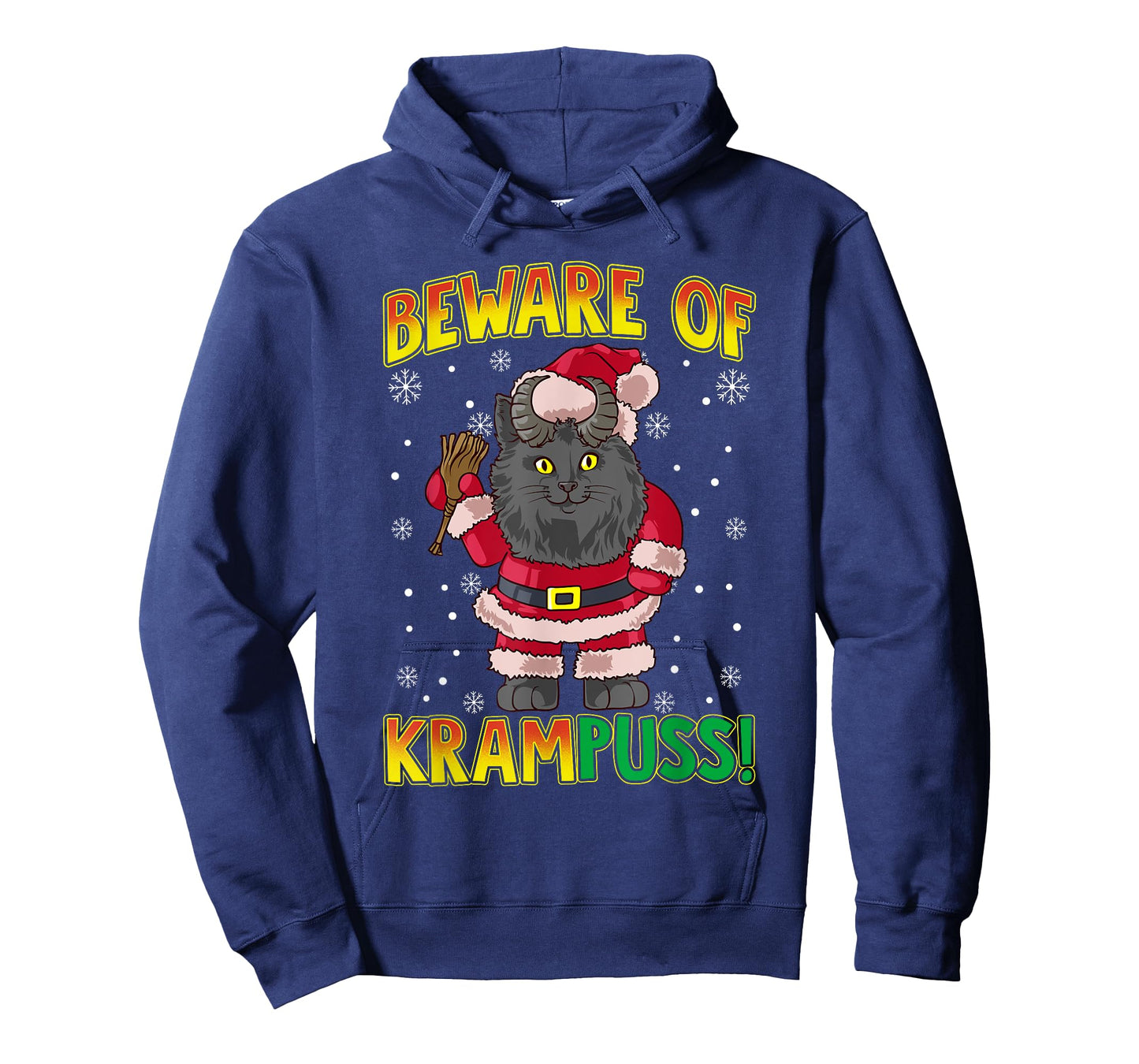 Beware of Krampuss | Cat Krampus Christmas Krampus Pun Men Women T-Shirt