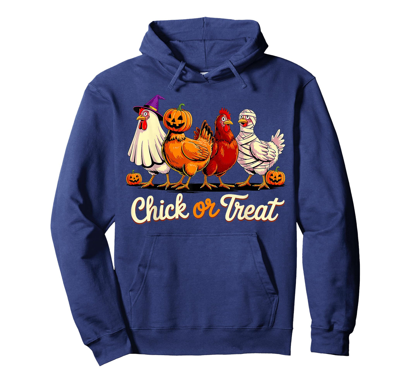 Chick Or Treat Halloween Witch Spooky Chicken Funny Farmer T-Shirt