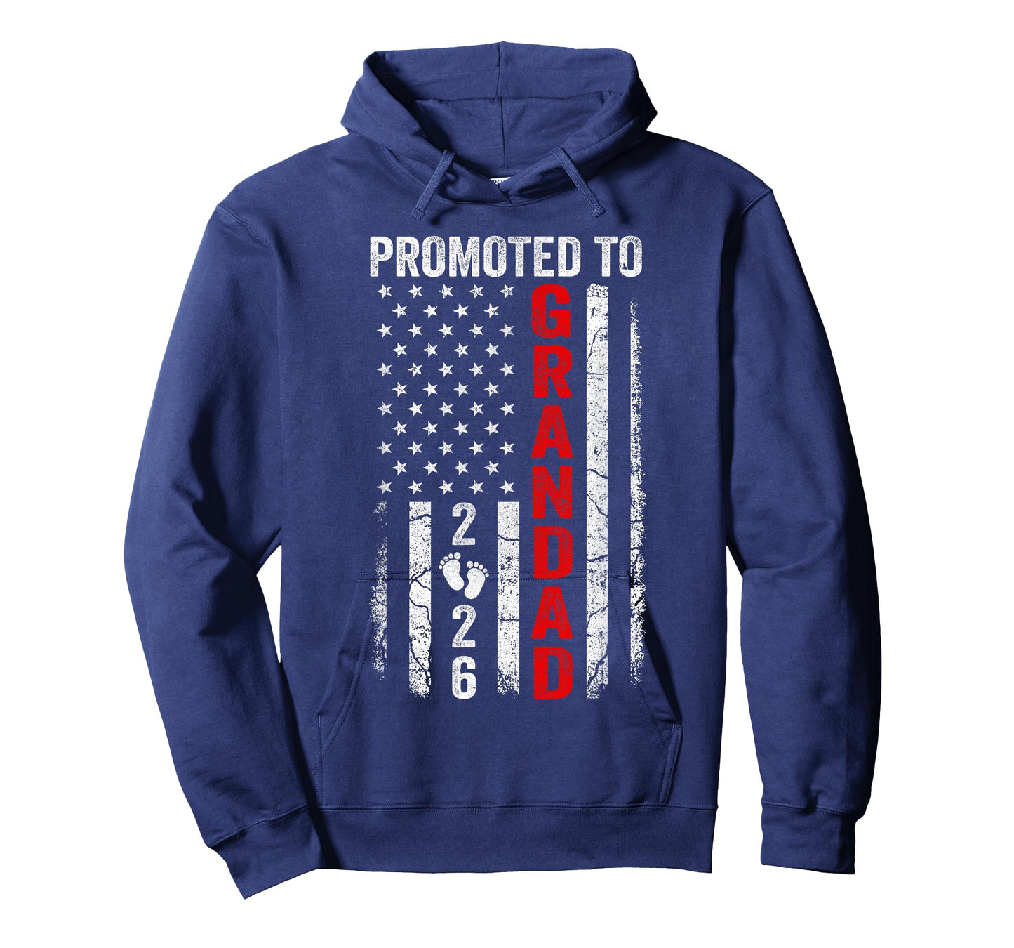Patriotic Promoted To Grandad 2026 First Time New Grandad T-Shirt