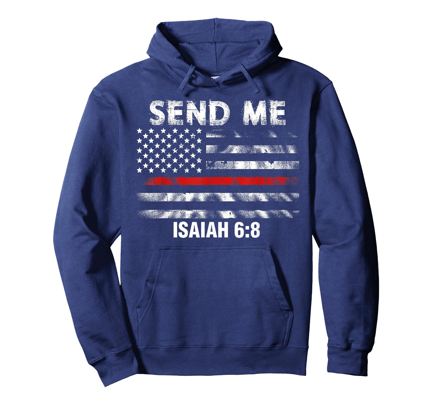 Firefighter Send Me Thin Red Line American Flag Shirt T-Shirt for Women Men