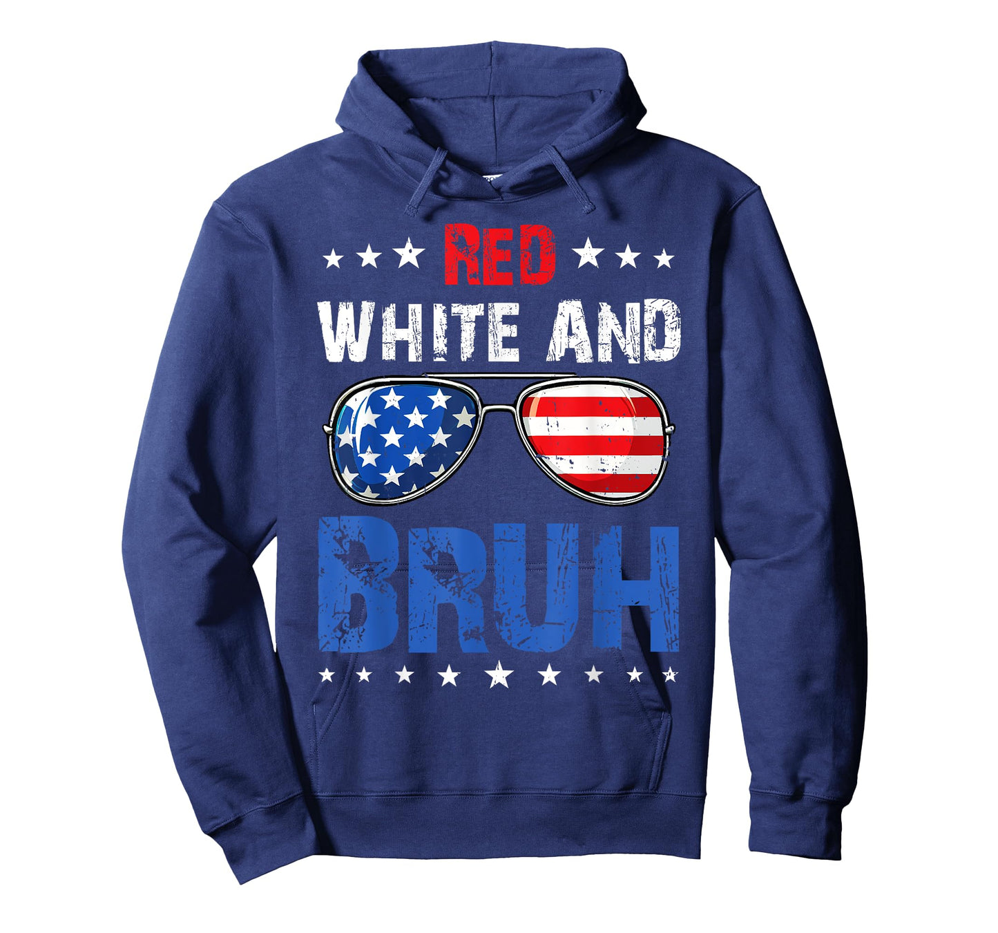 Red White And Bruh 4th Of July Boys Patriotic Teens Kids T-Shirt